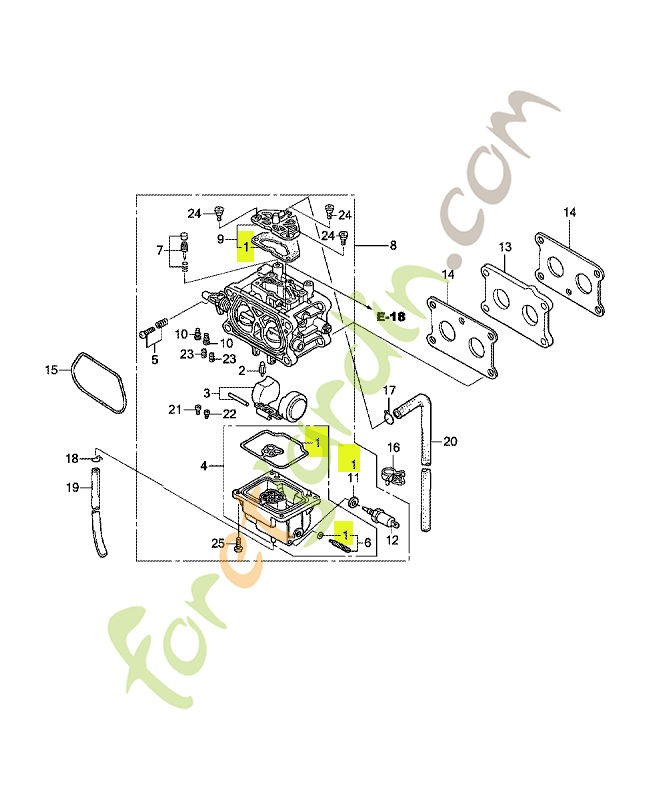 Jeu de joints réf. Honda 16010Z0A802