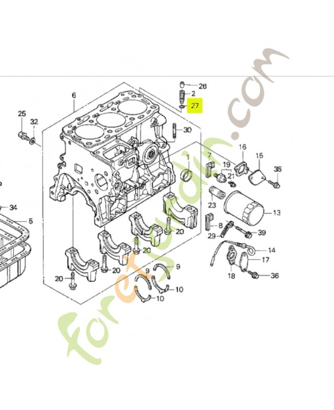 Joint torique 6.5x1.5 Honda 91305371003