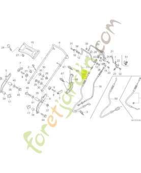 Cable comp. embrayage  réf. Honda 54510VK7753