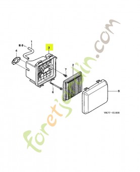 Ens. boitier filtre a air réf. Honda 17220ZM0030