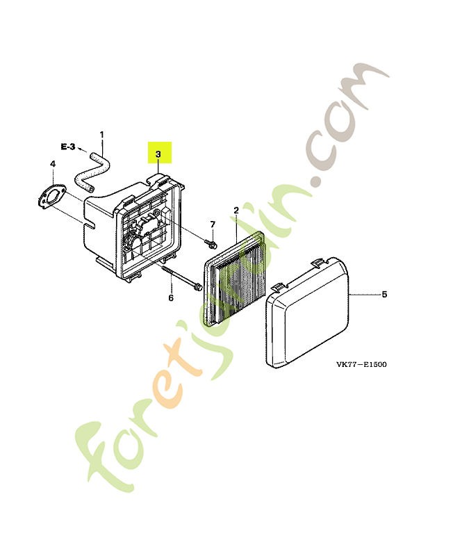 Ens. boitier filtre a air réf. Honda 17220ZM0030