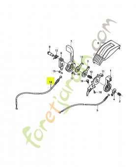 Cable comp. changement réf. Honda 54520VB5P01