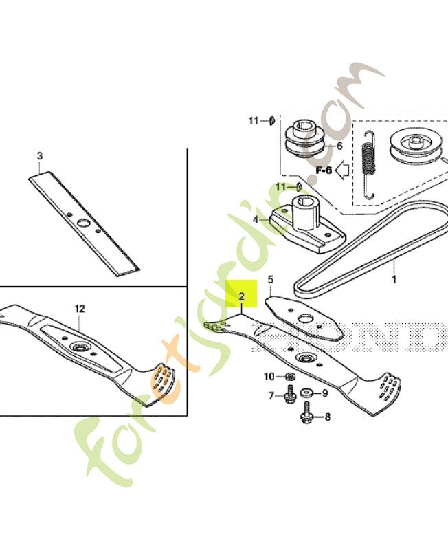 Lame de rotor réf. Honda 72511VH4N10