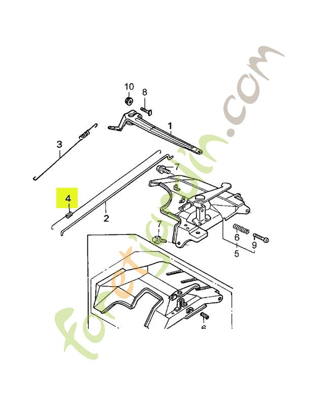 Ressort de rappel réf. Honda 16562ZE3000