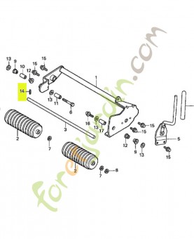 Goupille de ressort, 5x25 réf. Honda 9430550252