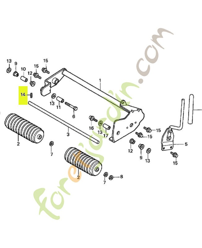 Goupille de ressort, 5x25 réf. Honda 9430550252