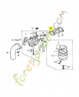Joint de carburateur réf. Honda 16221887800
