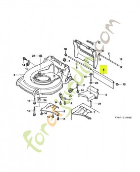 Protecteur ar. réf. Honda 76118VF0010