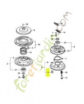 Bague de porte-frein réf. Honda 75133VA4000