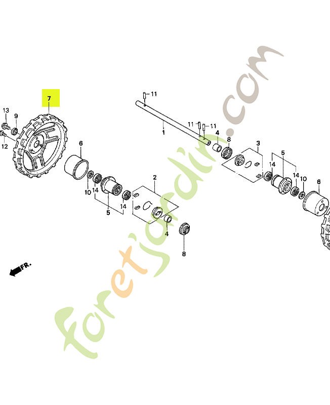 oue ar. (13x2-9 a-003) réf. Honda 42810VA7023