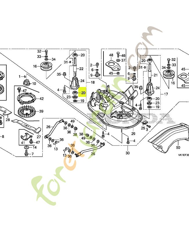 Roulement réf. Honda 80736VK1003