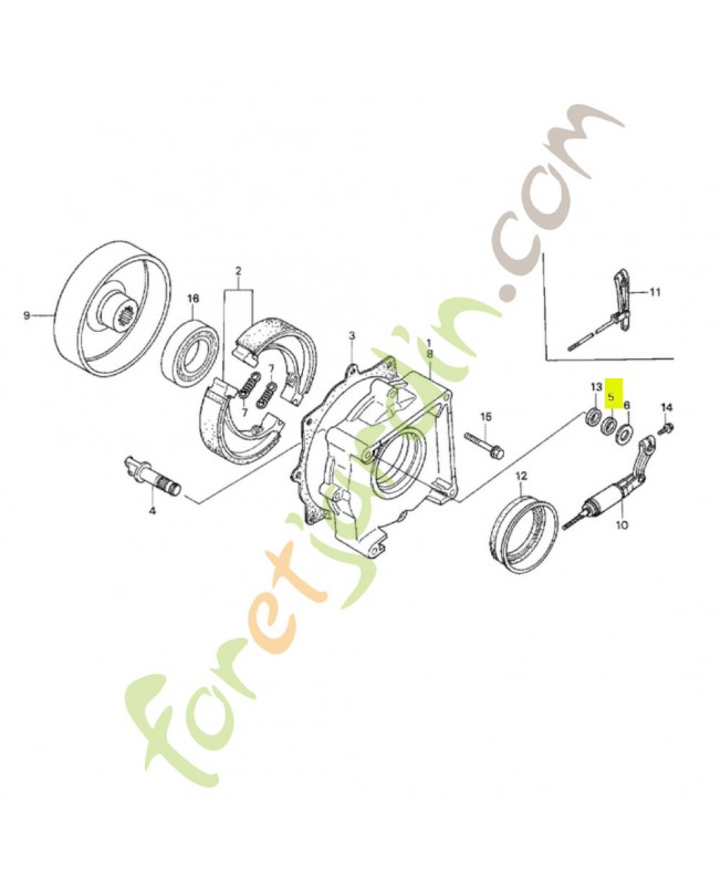 Cache-poussiere 17x23x3 Honda 91206968003