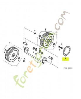 Chapeau de roue av. *nh31 réf. Honda 44719VE0751ZA