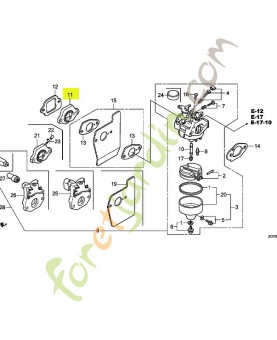 Isolant de carburateur réf. Honda 16211ZL8000