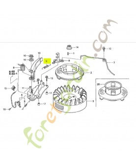 Ressort de rappel de frein  Honda 75113ZE6000