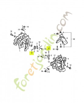 Goupille, 7x40 réf. Honda 90757767000