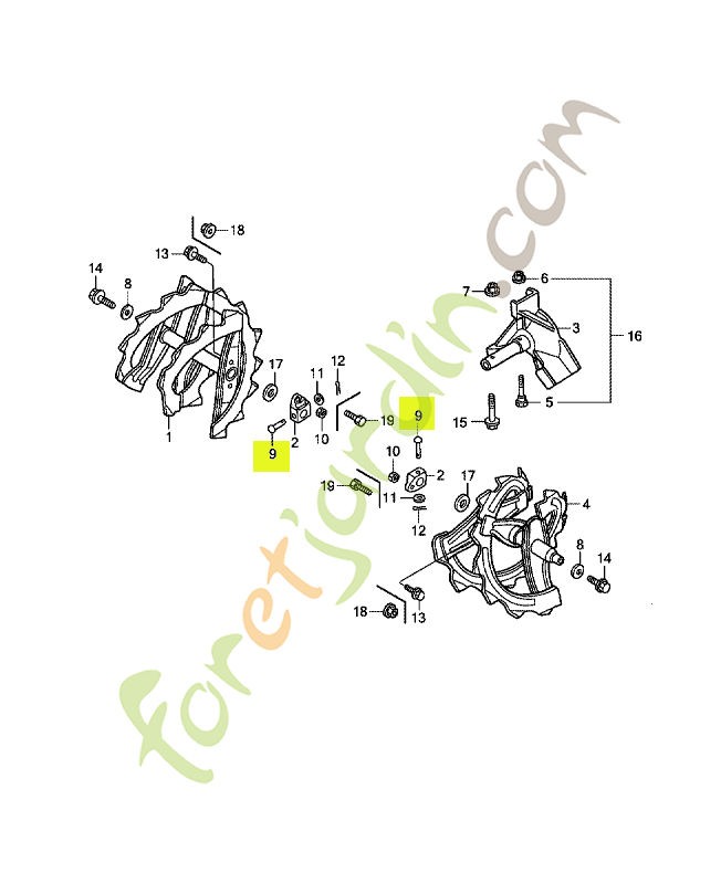 Goupille, 7x40 réf. Honda 90757767000