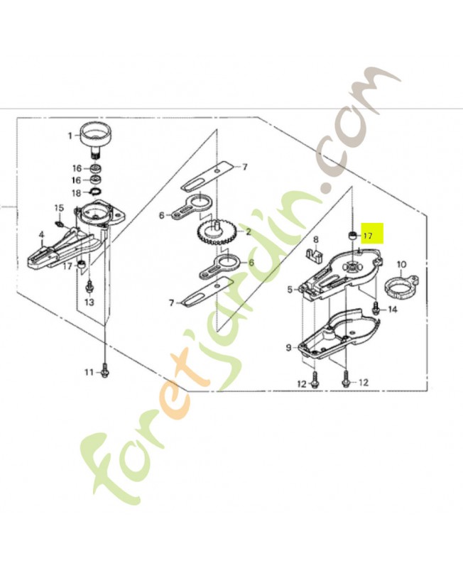Roulement a aiguille 8X12X8 Honda 91052VJ8C01