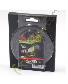 Fil nylon pour débroussailleuse  2.4 mm x 15 m OREGON référence 110985E