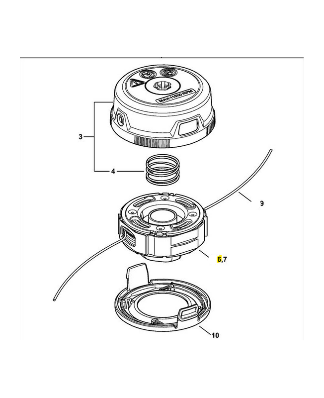 Cartouche de fil pour tête autocut C3-2