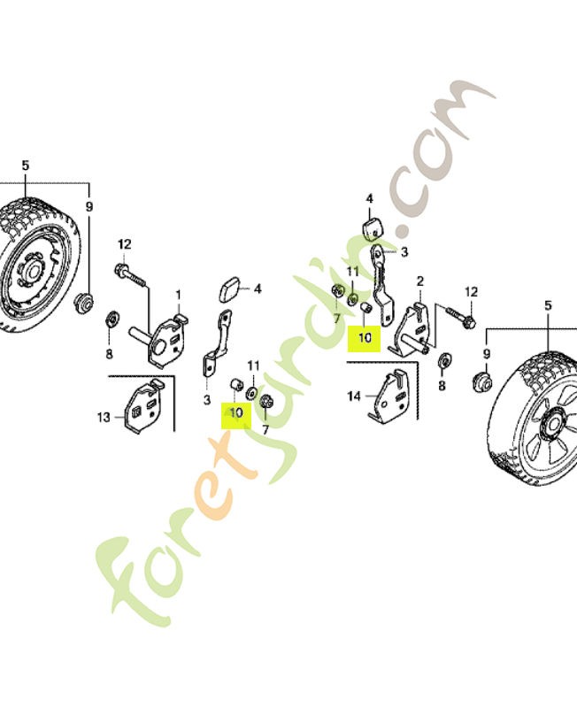 Collier de bras av. réf. Honda 91561VH7000