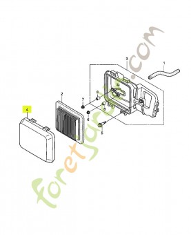 Couvercle de filtre à air réf. Honda 17231ZM0040