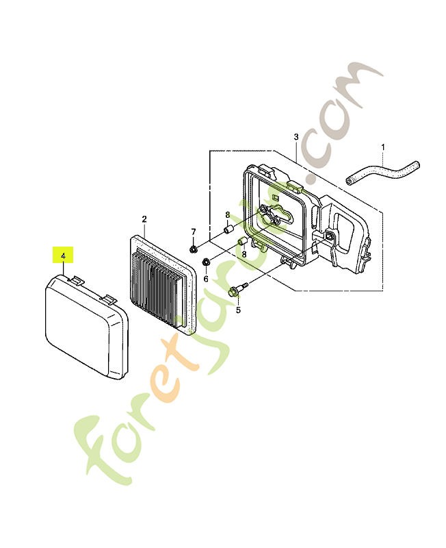 Couvercle de filtre à air réf. Honda 17231ZM0040