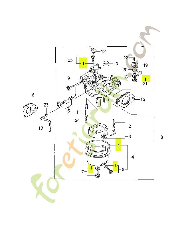 Jeu de joints réf. Honda 16010ZE2015