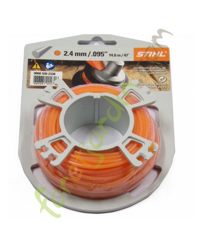 Fil nylon rond 2.4 mm x 14.6 m stihl réf. 0000-930-2338
