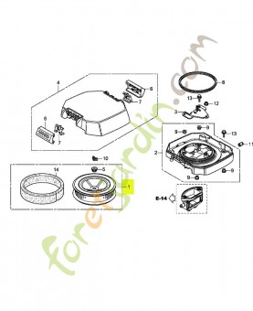 Element comp. filtre a ai réf. Honda 17210Z6L010