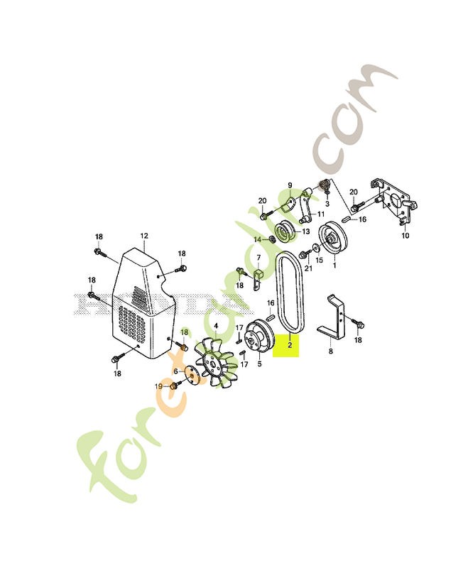 Courroie en v (sb-27) réf. Honda 22431776003