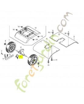 Clavette d'essieu 1/4X1-3/8 réf. Honda 90755V25000