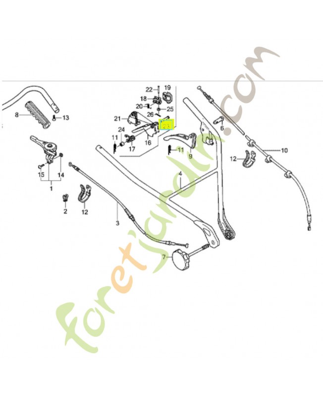 Goupille levier d'embrayage réf. Honda 90755733A60