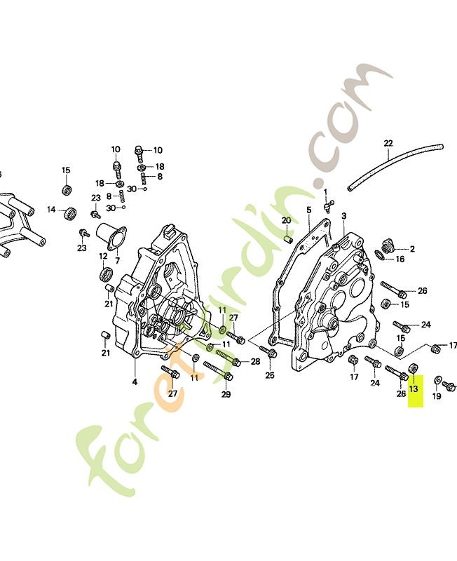 Joint d'étanchéité d'huile réf. Honda 91204GK8003
