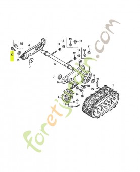 Boulon de bride, 10x20 réf. Honda 957011002000