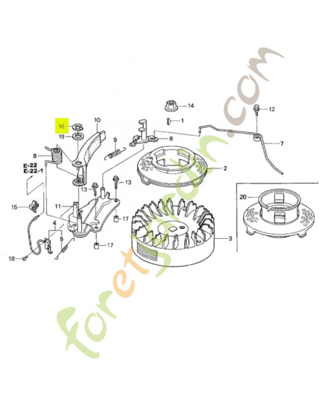 Anneau 10mm Honda 90653723000