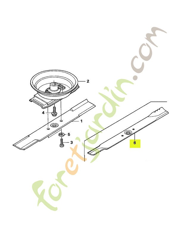 Lame de rotor réf. Honda 72511VD8L20