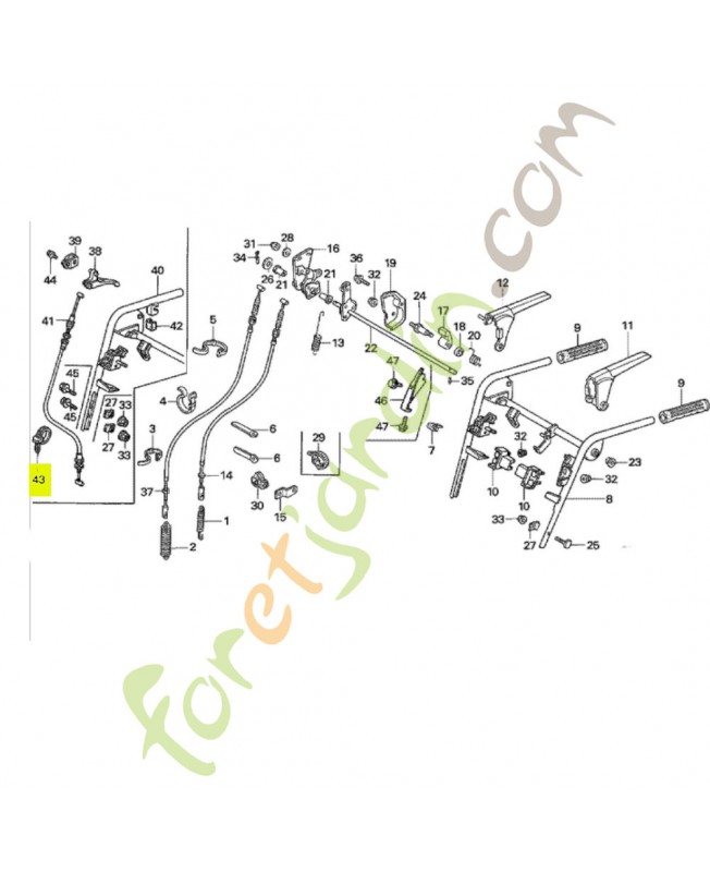 Collier de faisceau electrique Honda 90651MA6720