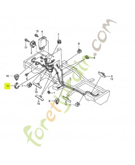 Collier de cable 165mm (noir) Honda 90651KV6003