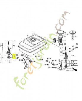 Cuvette, filtre a essence réf. Honda 16081471831