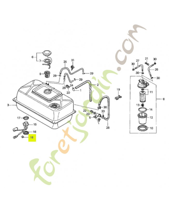 Agrafe de faisceau electrique Honda 90623SB0003