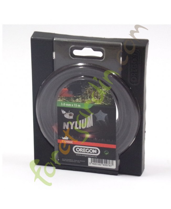 Fil nylon pour débroussailleuse  3 mm x 15 m OREGON