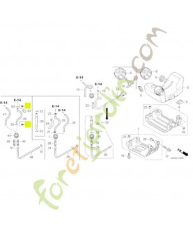 Agrafe de tuyau (d5.5) Honda 90601Z6J801