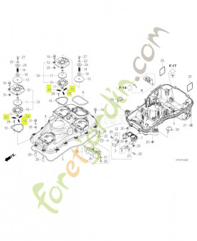 Ressort, montage réf. Honda 63203VP9000