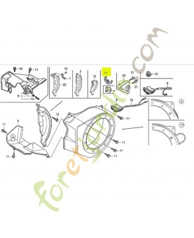 Agrafe de faisceau electrique Honda 90601Z1T003