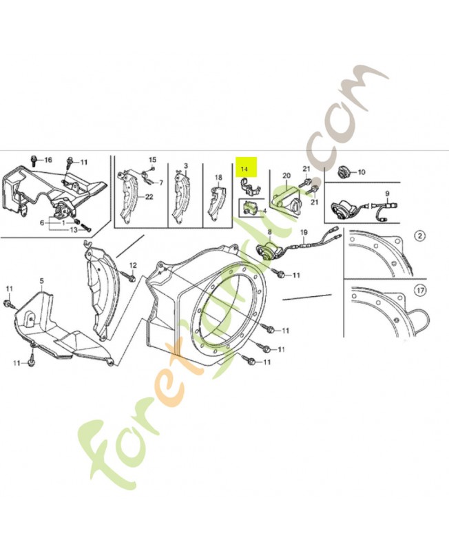 Agrafe de faisceau electrique Honda 90601Z1T003