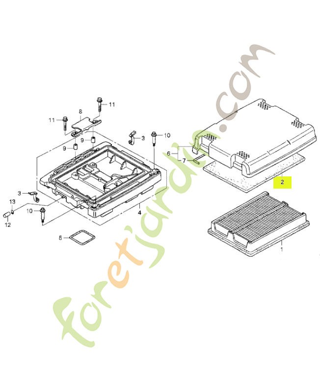 Filtre, extérieur réf. Honda 17218ZJ1840