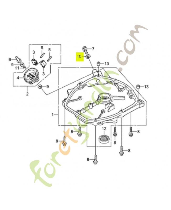 Rondelle de bouchon de vidange  12MM  - Réf. Honda 90601VE5000