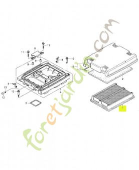 Élément filtre a ai réf. Honda 17210ZJ1842