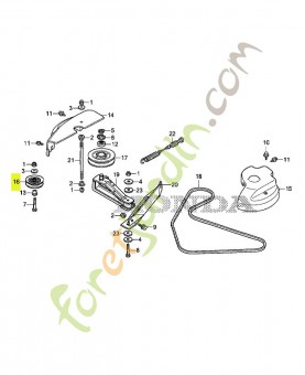Poulie de galet-tendeur réf. Honda 76195VK1F01